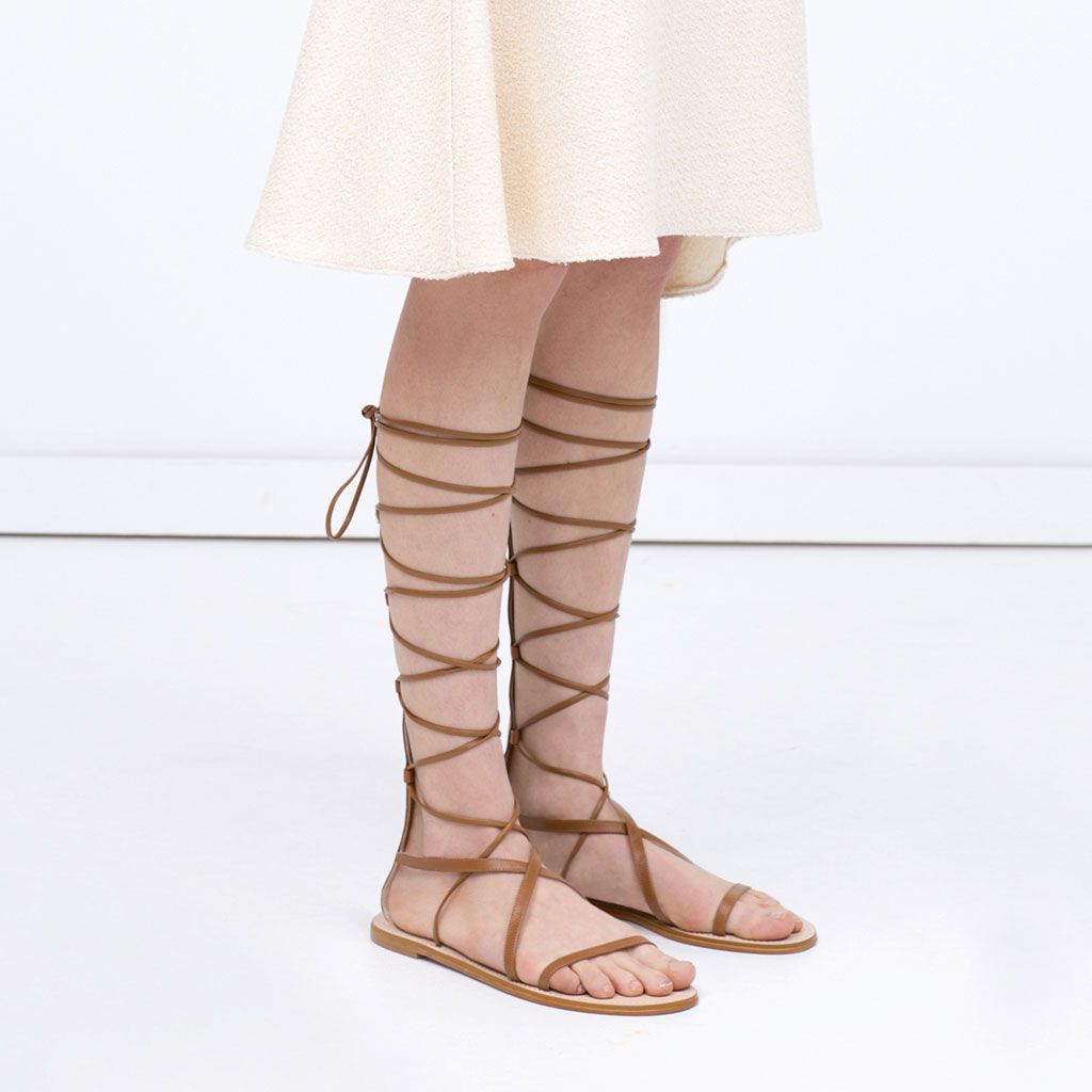 Zara leather gladiator sandals; 799.90 kn)